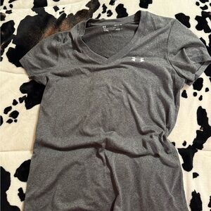 Under Armour Women's Grey V-Neck Top